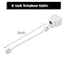 Ubramac Phone Line Splitter,Telephone Splitter,with RJ11 6P4C Plugs,Suitable for Telephone,Fax Machine,White 2-Pack