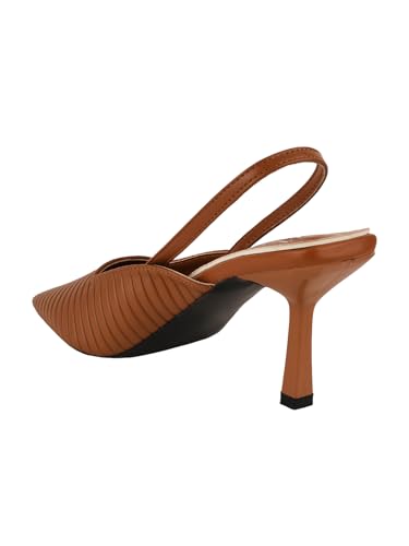 Image of SilverArrow Chunky Heel Bellies Women's Fashion Pointed Stiletto Heel Pump Shoes for Party and Formal Occasions