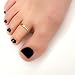 MoonliDesigns Toe Ring Foot Jewelry Beach Handmade Barefoot wear Adjustable Open Thin Band One Size Fits All in Gold Rose Silver (Rose Gold, Hammered Ring)