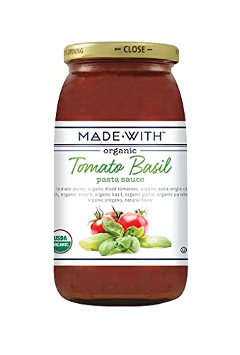 MadeWith 277127 25 oz Pasta Tmto Bsl Organic Sauce Pack of 12 image 2