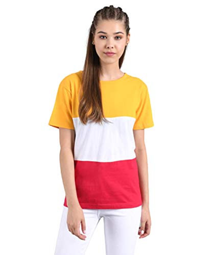 Image of KOTTY Women's Striped Regular Fit T-Shirt