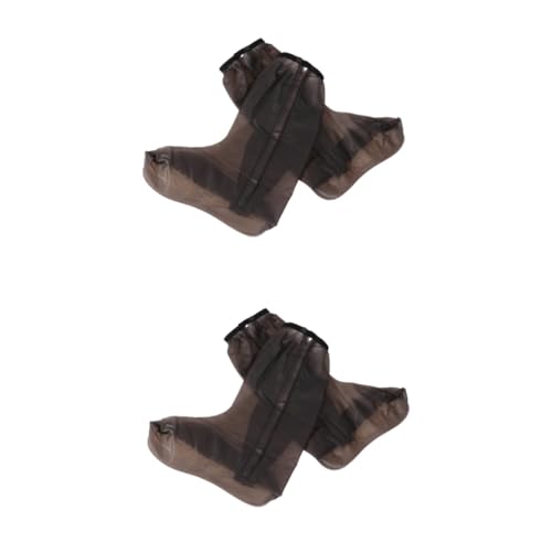 BESPORTBLE 2 Pares Cubiertas para Ciclismo Impermeables de PVC con Tubo Alto Durables y Antideslizantes para Mujer