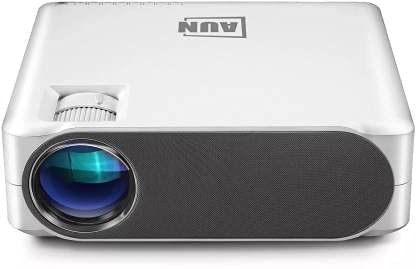 AUN AKEY6S Full Android Version 6500 Lumen, 300inch Display, 3D Ready 4k Full HD Projector 1920x1080P 1GB RAM/8GBROM WiFi Bluetooth Mira cast Home Theatre Full HD