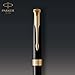 Parker Sonnet Ballpoint Pen Black Lacquer with Gold Trim Medium Point Black Ink (1931497)