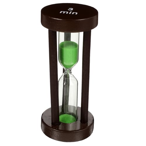 GRIRIW Silent Sand Timer 3 Timer for Boys and Girls for Tooth Brushing and Sensory Play Random Color