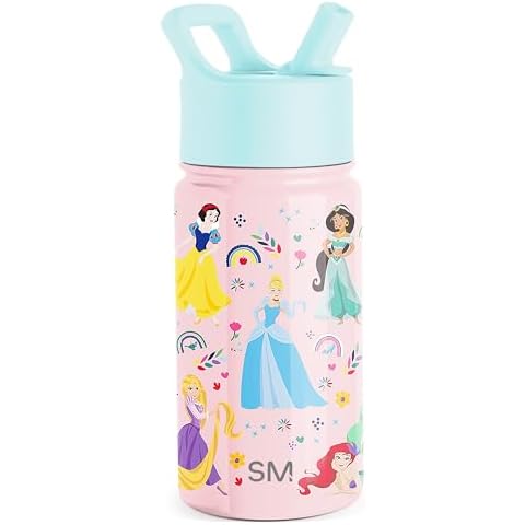 Simple Modern Disney Princesses Kids Water Bottle Cover