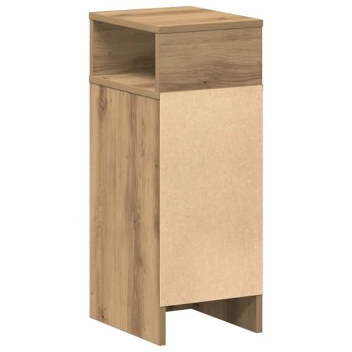 Table de chevet pour petits espaces - Solution gain de place chêne Artisan 66cm - 8