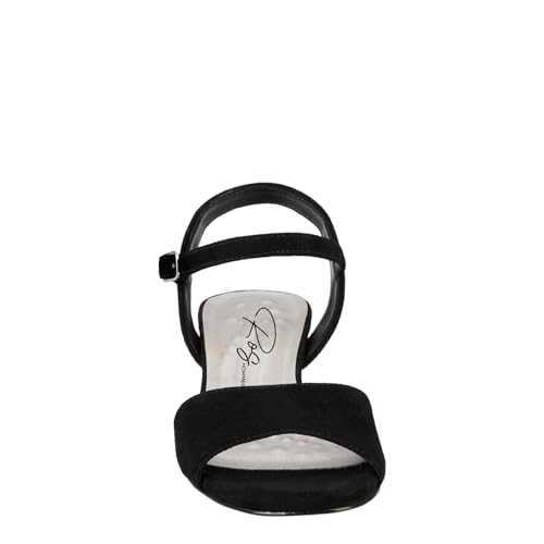 ROS Hommerson Lydia Womens Dress Sandal Black Suede - 8 X-Wide3