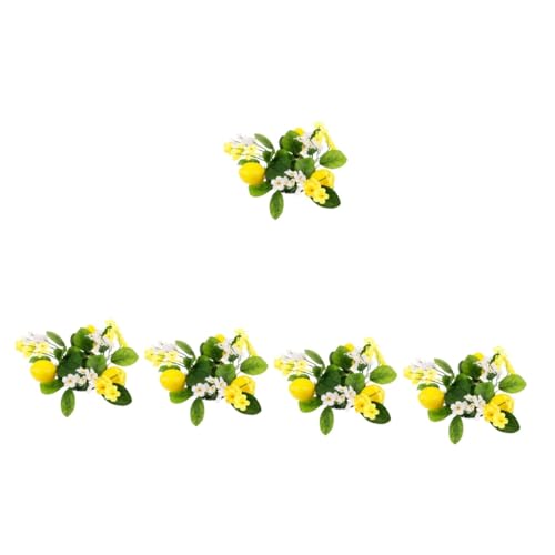 HOLIDYOYO 5pcs Candlestick Garland Plant Candle Holder Green Leaves Home Decor Party Wreath Wedding False Leaf, 1495781P1TK