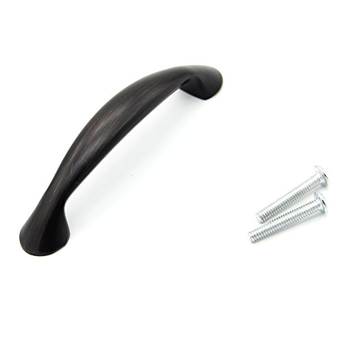 VESLA HOME Oil Rubbed Bronze Cabinet Hardware Drawer Handle Pull - 3" Inch (76mm) Hole Centers - 25 Pack - Thumbnail 7