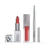 Rinna Beauty Icon Lip Kit - Kiki- All-in-One Lip Kit Includes Lipstick, Lip Gloss, Lip Liner - Cool Brown look - Vegan, Long-Lasting, Anti-Aging & Moisturizing, Cruelty-Free - 1 each