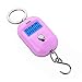 Báscula colgante portátil de 25Kg y 5g, báscula Digital con retroiluminación, pesas de pesca electrónicas, báscula de bolsillo, báscula para equipaje, cocina Steelyard,Rosa
