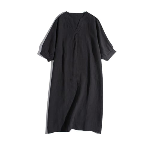 Robe longue amincissante grande taille en lin pour sublimer la silhouette