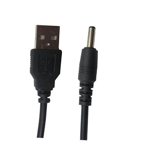 DIYEAH 3Piezas Cable De Carga y USB Jack Macho Pack De Compatible Con Dc Color Negro Cable De Audio y Carga Para Dispositivos Electrónicos