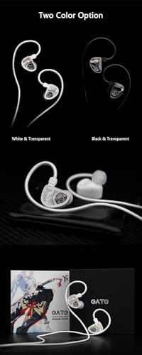 Image of Fanmusic TRUTHEAR GATE Cost-Effective Dynamic Driver in-Ear Headphone with 0.78 2Pin Cable (White, with mic)