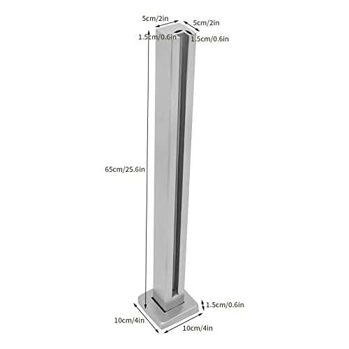 Poteau de garde-corps en acier inoxydable d'extrémité pour terrasse - 3