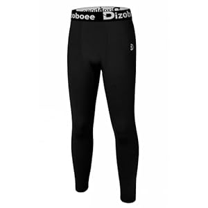 Boys Compression Pants Leggings Tights for Sports Youth Kids Athletic Basketball Base Layer