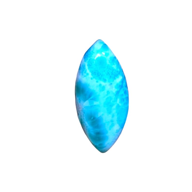 Larimar pierre naturelle cabochon marquise 30x14x6mm fabrication bijoux
