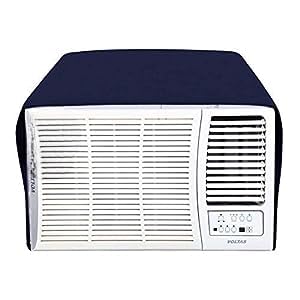 Khushimit Waterproof and Dustproof Window AC Cover - Premium Coffee Polyester Cover for Year-Round Protection - Weather-Resistant, Easy to Install, and Durable AC Unit Shield