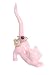 Cat Ring Holder, Cute Pink Ceramic Engagement and Wedding Ring Holder, Measures 2.75"W x 4.5"H x 1.5"D