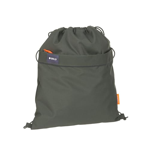 Bold Lässig Kinder Turnbeutel Sportbeutel mit Rucksackfunktion/School String Bag Bold Dark Olive