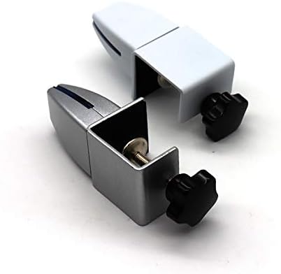 2PCS Office Restaurant Divider / Panel / Sneeze Guard C-Clamp Support - Edge Clamp Dual Direction, #U-CLAMP