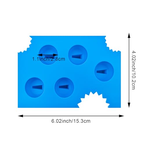 Bandeja de hielo de silicona con forma de aleta de tiburón 2 pack miniatura 2