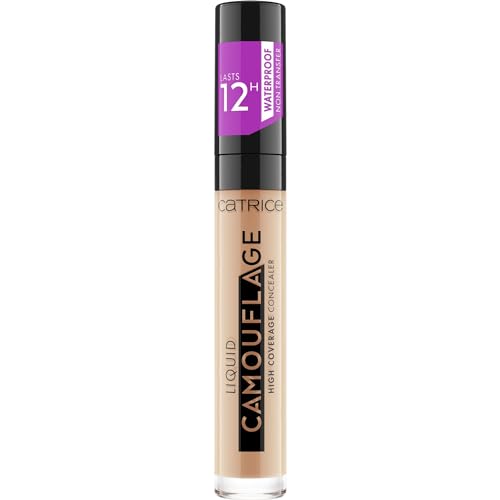 Catrice Liquid Camouflage High Coverage Concealer, Nr. 015, Nude, für trockene Haut, für unreine Haut, für Mischhaut, vegan, ölfrei, wasserfest, ohne Alkohol, 1er Pack (5ml)