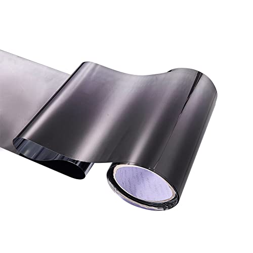 LOVFASH Car Window Sun Visor Strip Tint Film Front Windshield Protect Shade Sticker DIY Gradual Color Glossy Protection,20CM*150CM