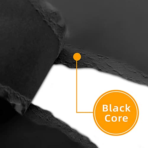 Livholic 100 Sheets Black Colored Card Stock Paper 92Lb 250Gsm A4 Thick Construction Paper Smooth Cardstock For Diy Crafts Scrapbooking #TOP2