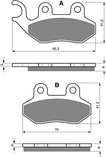 Plaquette de frein performante : sécurité de freinage pour Sym 50 Jet 4 4T