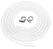 ZAOJIAO Home Brewing and Winemaking Silicone Tubing, 10mm(3/8 inch) ID x 13mm(1/2 inch) OD, 10 ft, High Temp Food Grade Tube, Flexible Hose Pipe with Stainless Worm Gear Hose Clamps