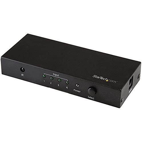 Startech.Com Switch Hdmi A 4 Porte - Commutatore Hdmi 4X1 - Ultra Hd 4K 60Hz