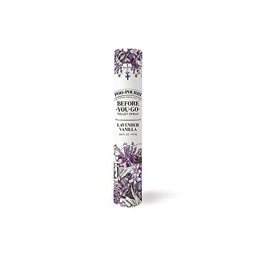 Poo-Pourri Before-You-Go Toilet Spray, Lavender Vanilla, Travel Size 10 mL - Lavender, Vanilla and Citrus