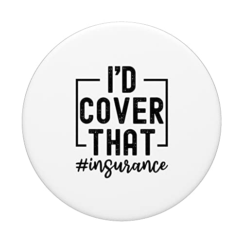 Insurance Agent PopSockets Swappable PopGrip, Black - Image 3