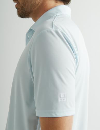 HUK Mens Pursuit Polo, Performance Short Sleeve Polo Shirt2