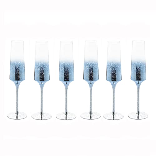 Coupes de Champagne Verres à Champagne 6 pièces, verre à vin mousseux for la maison, verres à Champagne de 200 Ml, idéaux for le Bar à domicile, les Occasions spéciales Flûtes à Champagne ( Color : A