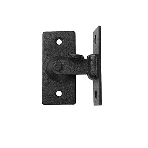 Image of MINI Size 90 Degree Door Latch Sliding Screen Door Latch Barn Door Lock Hasp Latch Clasp Lock Pocket Door Locks and Latches Black Small* | Quick-Access Locking for Privacy in Bathroom, Toilet, RVs & Small Spaces, Left Or Right Application, 304# Stainless Steel