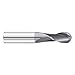 Fullerton Tool 92308 8mm 2 Flute Solid Carbide TiAlN Ball End Mill