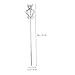 Toyvian 1pc Walking Stick Fairy Stick Dress Cane Costume Walking Cane Scepters for Stage Crown Party Scepter Costume Accessory to Drill Accessories Fashion