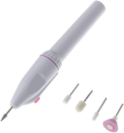 1 Set 5 in 1 Electric Professioal Nail File Nail Brushes Buffer Polisher Drill Grinder Tools Soft Polishing Felt Cone Manicure
