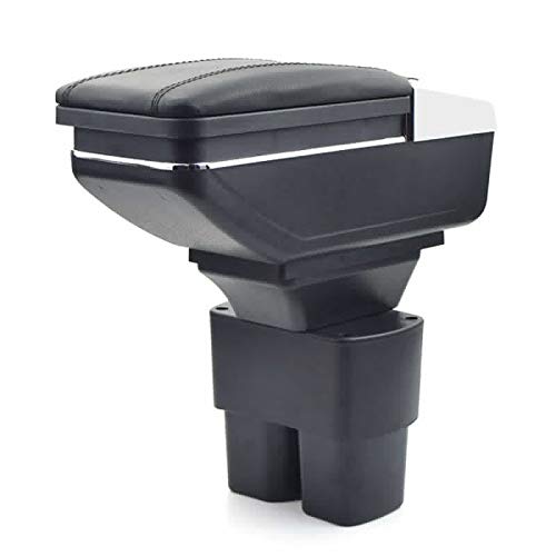 Para Nissan NV200 2010-2017 Apoyabrazos Caja de almacenamiento Coches Reposabrazos Central Negro