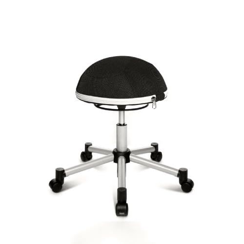 Topstar Rollhocker Sitness Half Ball schwarz
