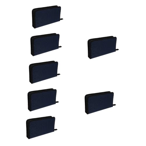 Abaodam 7 Peças bolsa de CD de pano oxford envelope CD caso de pasta de dvd Bolsa de couro clipes de