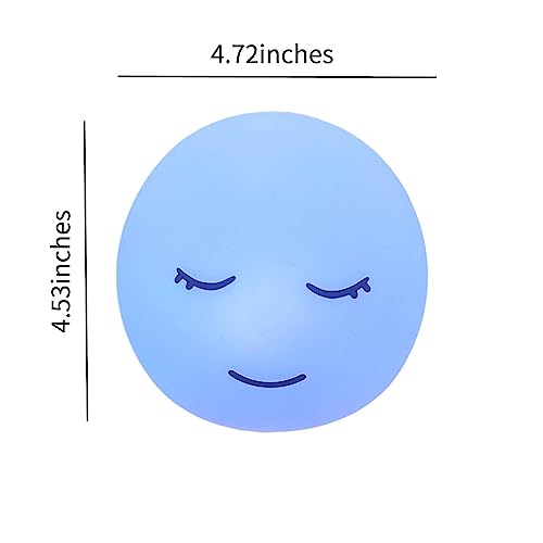 Breathing lamp Guided Visual Meditation Tool for Mindfulness, Slow Your Breathing & Calm Your Mind for Stress & Anxiety Relief, 3 Color and 478 Seconds Breathing Mode Silicone Cute Smiley face lamp - Image 8