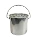 Produktbild Fetcoi 6/12/20L Liter Eimer Edelstahleimer Kücheneimer Futtereimer Milcheimer Sektkühler EIS-Eimer Edelstahl mit Deckel & Henkel (6L)