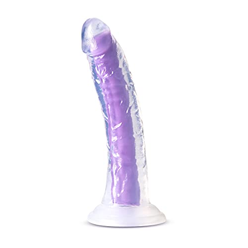 Blush-Sex-Toys-Neo-Elite-Glow-in-The-Dark-Silicone-Anal-Dildo-75-Inch-Dual-Density-Lifelike-Penis-with-Suction-Cup-for-Beginners-G-Spot-Vaginal-Play-Adult-Toy-for-Women-Couples-Neon-Purple