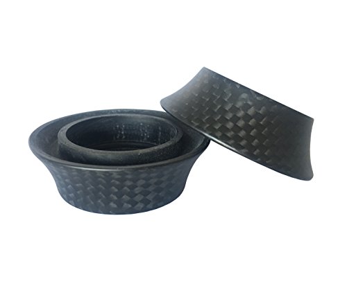 DEERU Bike Carbon Headset Washer MTB Bike, Road Bike, Carbon Cover Fork Taper Spacer -15 mm (Matte) - Thumbnail 3