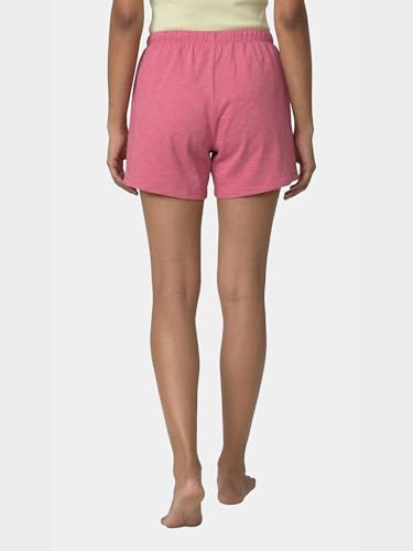 Image of Enamor Drawstring Mid Thigh Length Mid Rise Basic Shorts - Relaxed Fit, Super Soft Cotton - E062