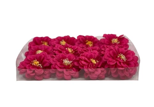 Image of WRAP Concepts Artificial Dahlia Flower Head for Home Decoration and Craft (20pcs) (Fuchsia)